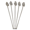 Vintage Raimond Italian Silver Plate Heart Spoon Sipper Straws Side | The Hour Shop