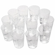 Vintage Etched Bamboo Shot Glasses, TheHourShop.com