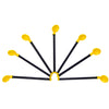 Vintage Black & Yellow Cocktail Stir Spoons | The Hour Shop
