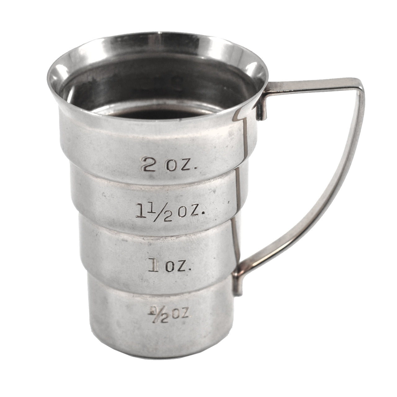 Vintage Napier Silver Plate Handled Stepped Jigger | The Hour Shop