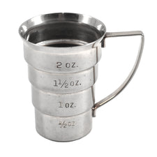 Vintage Napier Silver Plate Handled Stepped Jigger | The Hour Shop