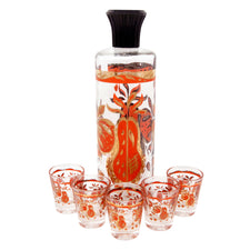 Vintage Orange Fruit Decanter Set | The Hour Shop