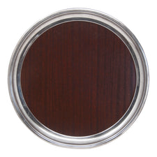 Vintage Crescent Brown Formica Silver Plate Tray Front | The Hour Shop