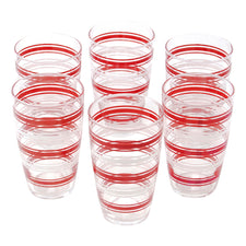 Vintage Red & White Stripe Tumblers | The Hour Shop