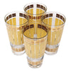 Fred Press Gold Crown Yellow Stripe Collins Glasses Top | The Hour Shop
