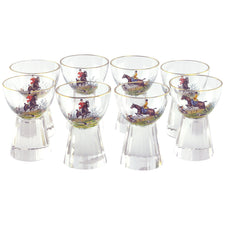 Crystal Equestrian Cocktail Glasses