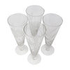 Vintage Frosted Tropical Flower Pilsner Glasses Top | The Hour Shop