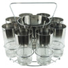 Mercury Fade Ice Bucket Glass Caddy Set | The Hour Vintage