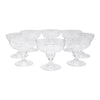 Vintage Steuben Crystal Coupe Glasses Front | The Hour Shop