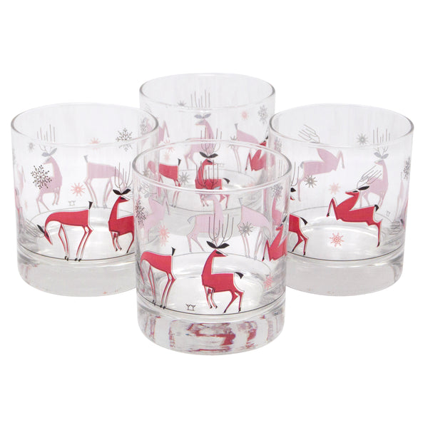 Libbey Glass Holiday Prancing Reindeer Goblet Glass – Blessed Boutique