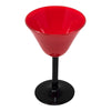 Vintage Red Cup Black Stem Cocktail Glass Top | The Hour Shop