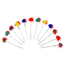 12 Czech Glass Bird Cocktail Picks | The Hour Shop Barware