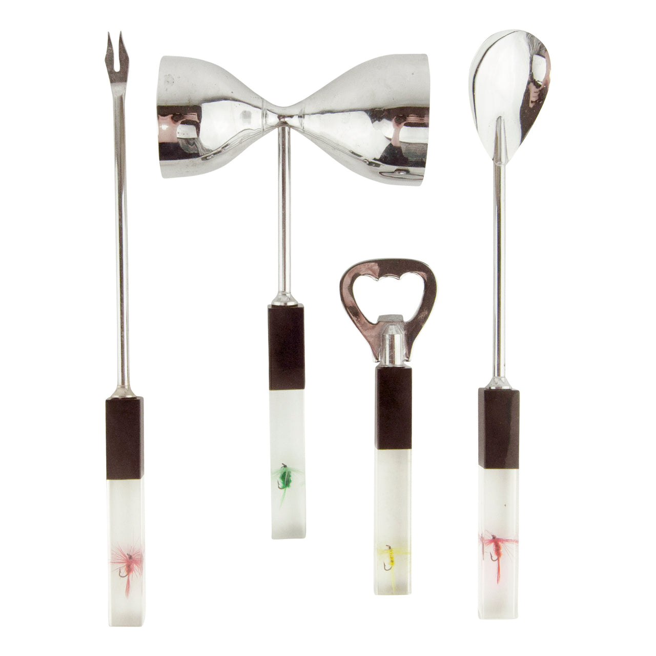 Swank Fly Fishing Lucite Bar Tool Set