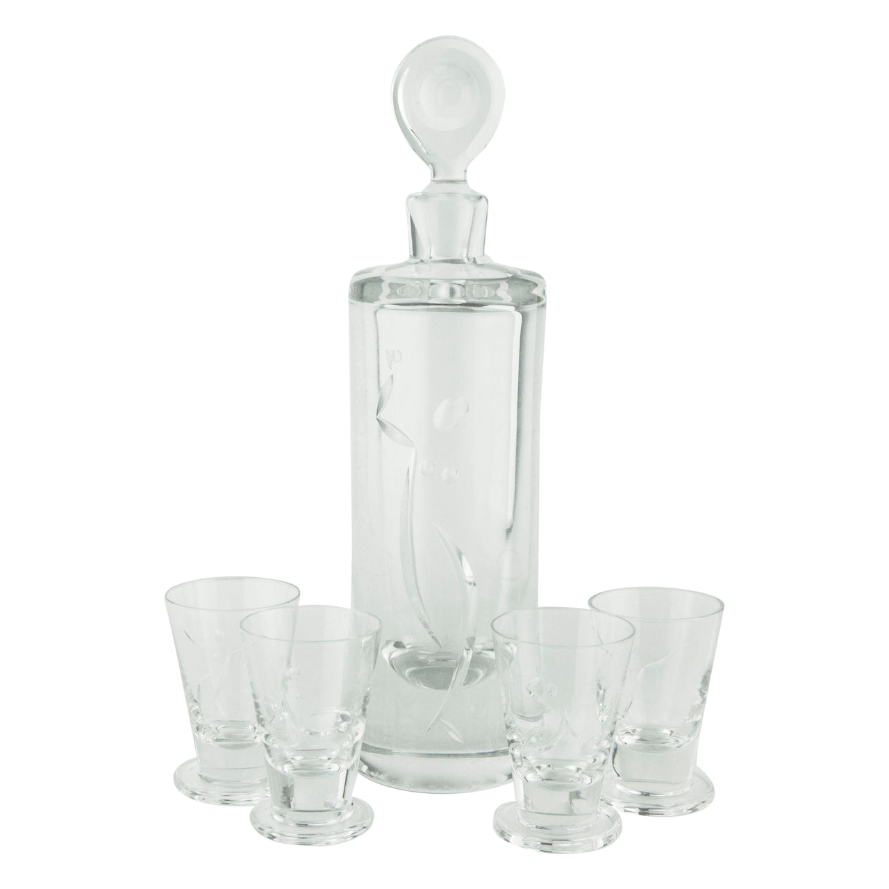 Vintage Modern Dancers Crystal Decanter Set | The Hour