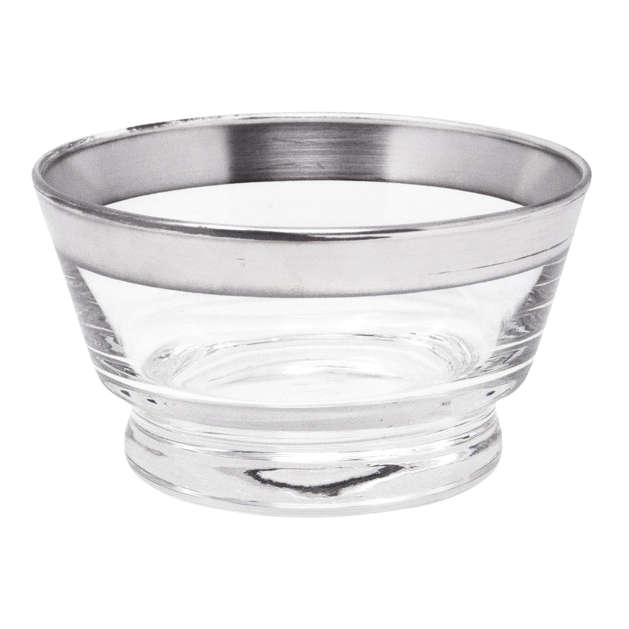 Vintage Libbey Sterling Silver Band Glass Bowl | The Hour