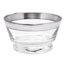 Vintage Libbey Sterling Silver Band Glass Bowl | The Hour