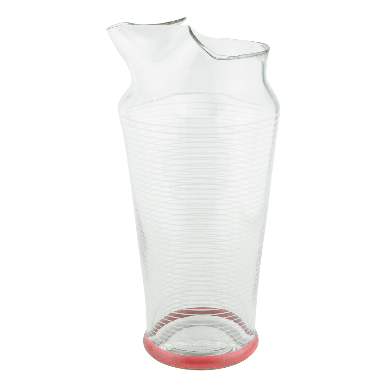 1920s Vintage White Pinstripe Cocktail Pitcher | The Hour