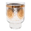 Vintage Georges Briard Gold Flower Footed Highball Glass | The Hour Shop