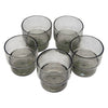 Vintage Stackable Smoke Glass Small Tumblers Top | The Hour Shop