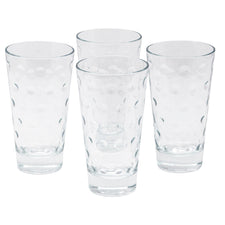 Vintage Hazel Atlas Clear Capri Dot Collins Glasses | The Hour Shop