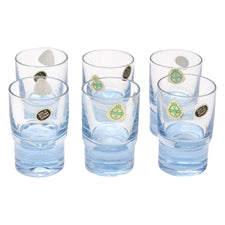 Vintage German V B Pale Blue Shot Glasses | The Hour Shop