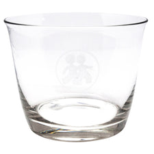 Etched Boys Clear Glass Ice Bucket