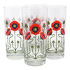 The Modern Home Bar Red Poppy Collins Glass