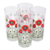 The Modern Home Bar Red Poppy Collins Glass