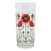 The Modern Home Bar Red Poppy Collins Glass | The Hour Shop