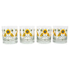 The Modern Home Bar Golden Poppy Rocks Glasses Pattern | The Hour Shop