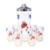 Vintage Honeycomb Rooster Cocktail Shaker Set Front | The Hour Shop