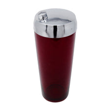 Vintage Ruby Red Glass Cocktail Shaker | The Hour Shop