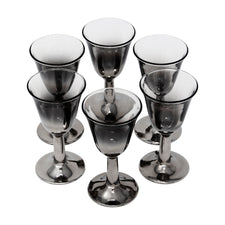 Vintage Mercury Base Cordial Glasses | The Hour Shop