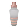 Vintage Copper Bands Frosted Deco Shaker Side View | The Hour Shop