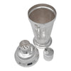 Vintage Chinese Hammered Silver Plate Cocktail Shaker Set Shaker Open | The Hour Shop