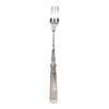 Vintage English Mother of Pearl Twisted Silver Plate Bar Fork Back | The Hour Shop