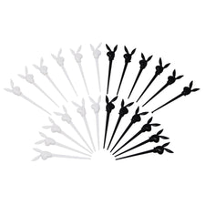 Vintage Black & White Playboy Bunny Cocktail Picks | The Hour Shop