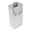 Vintage German Chrome Block Flask Side | The Hour Shop