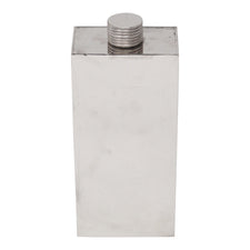 Vintage German Chrome Block Flask | The Hour Shop