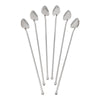 Vintage Italian PM Silver Plate Heart Shaped Sipper Straws | The Hour Shop