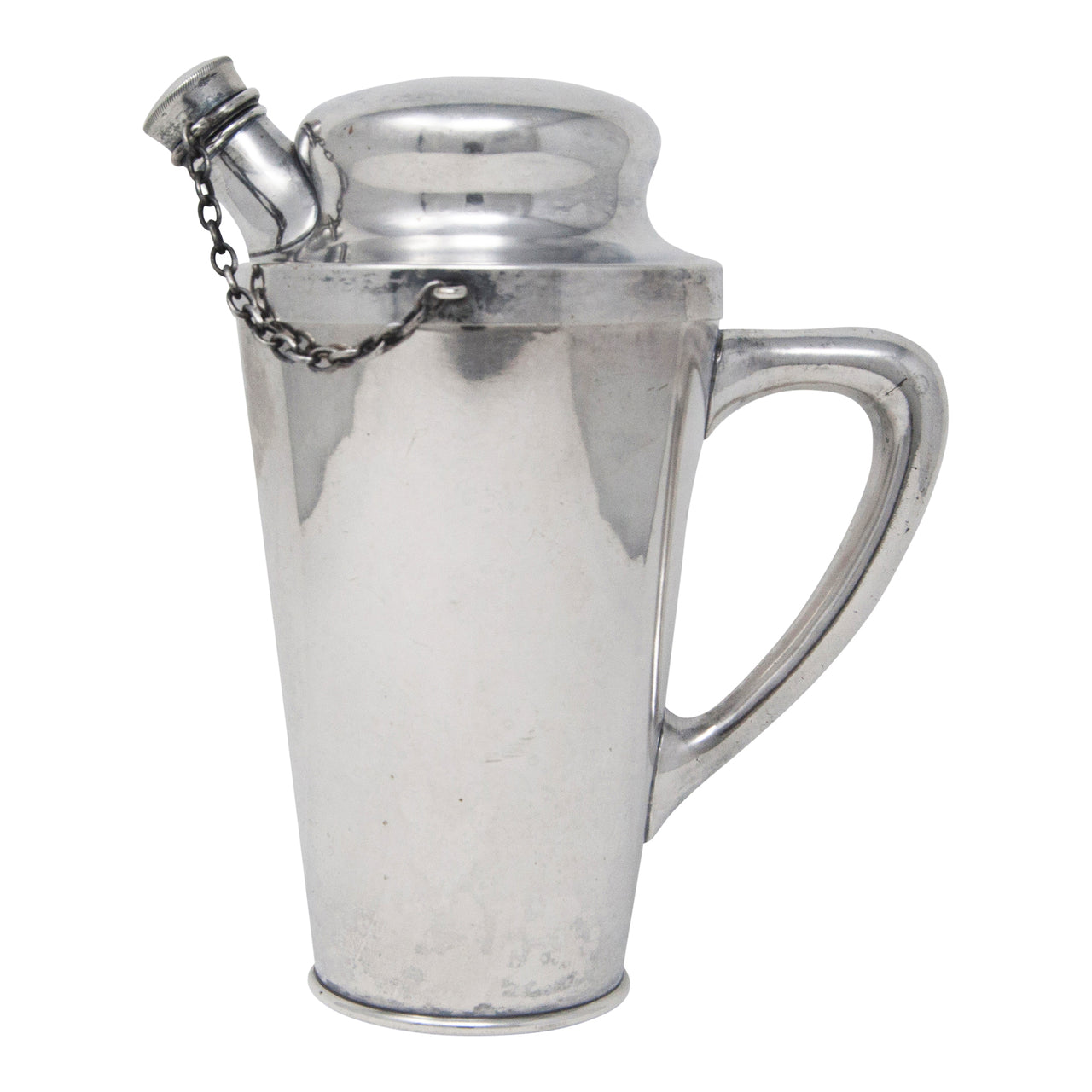 Vintage Meridien Silver Plate Chain Lid Cocktail Shaker | The Hour Shop