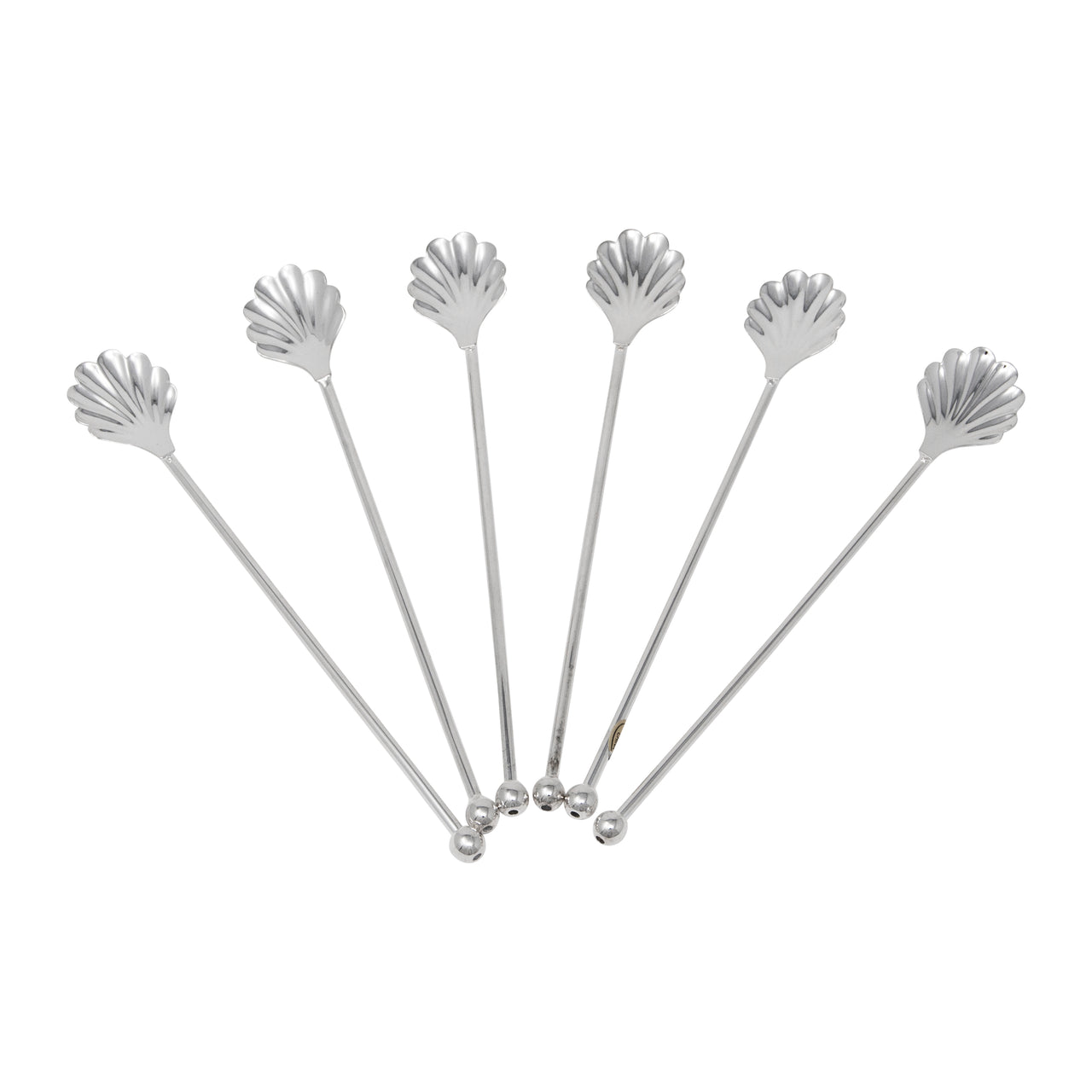 Vintage Winthrop Silver Plate Shell Spoon Sipper Straws | The Hour