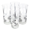 The Modern Home Bar Red Poppy Collins Glasses Top | The Hour Shop