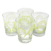 The Modern Home Bar Ribbon Dance Green Old Fashioned Glasses Top | The Hour Shop