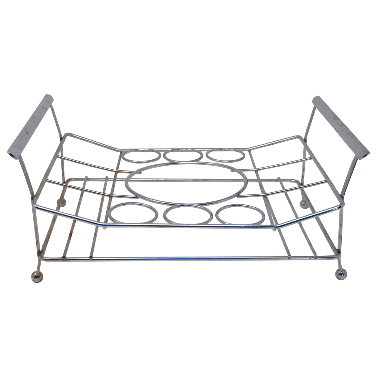 Vintage Silver Ice Bucket & Glasses Slot Caddy | The Hour Shop