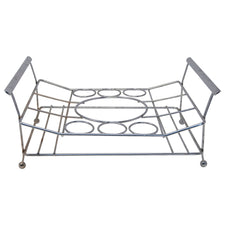 Vintage Silver Ice Bucket & Glasses Slot Caddy | The Hour Shop