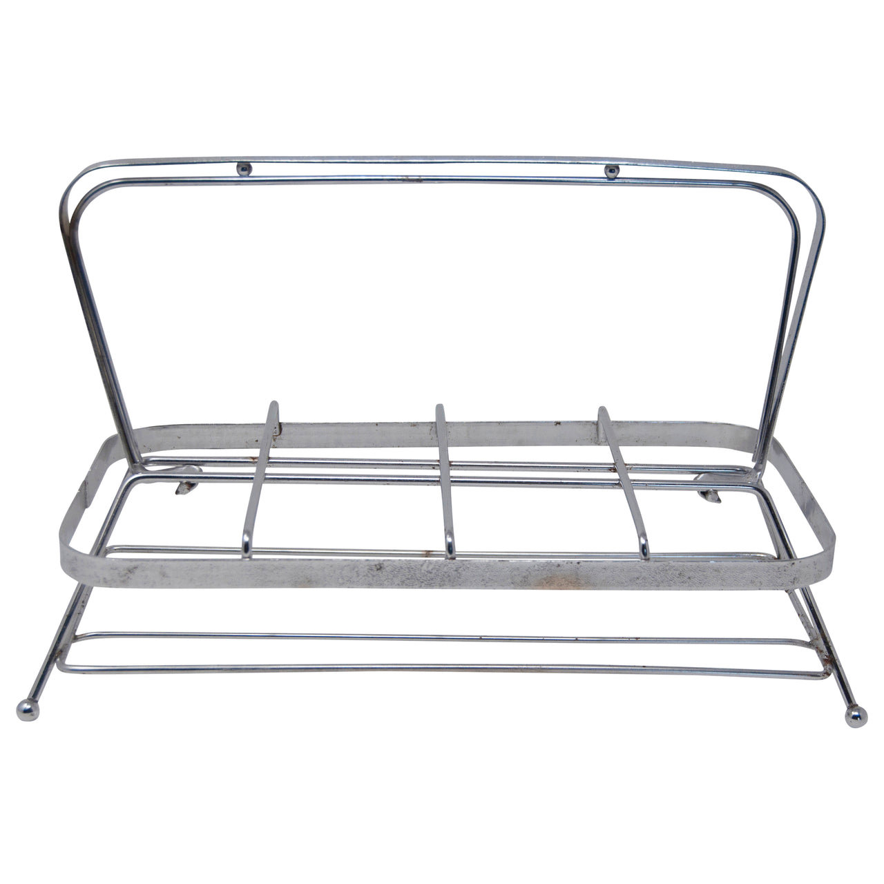 Vintage Silver Square Slot Caddy | The Hour Shop