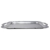 Vintage Scalloped Edge Chrome Rectangular Tray Side | The Hour Shop