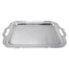 Vintage Scalloped Edge Chrome Rectangular Tray | The Hour Shop