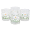 The Modern Home Bar White Iris Rocks Glasses Design | The Hour Shop